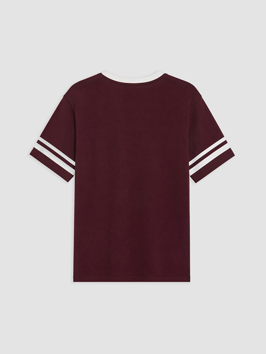 Bordo Harry Potter Baskılı Oversize Kadın Tişört-1