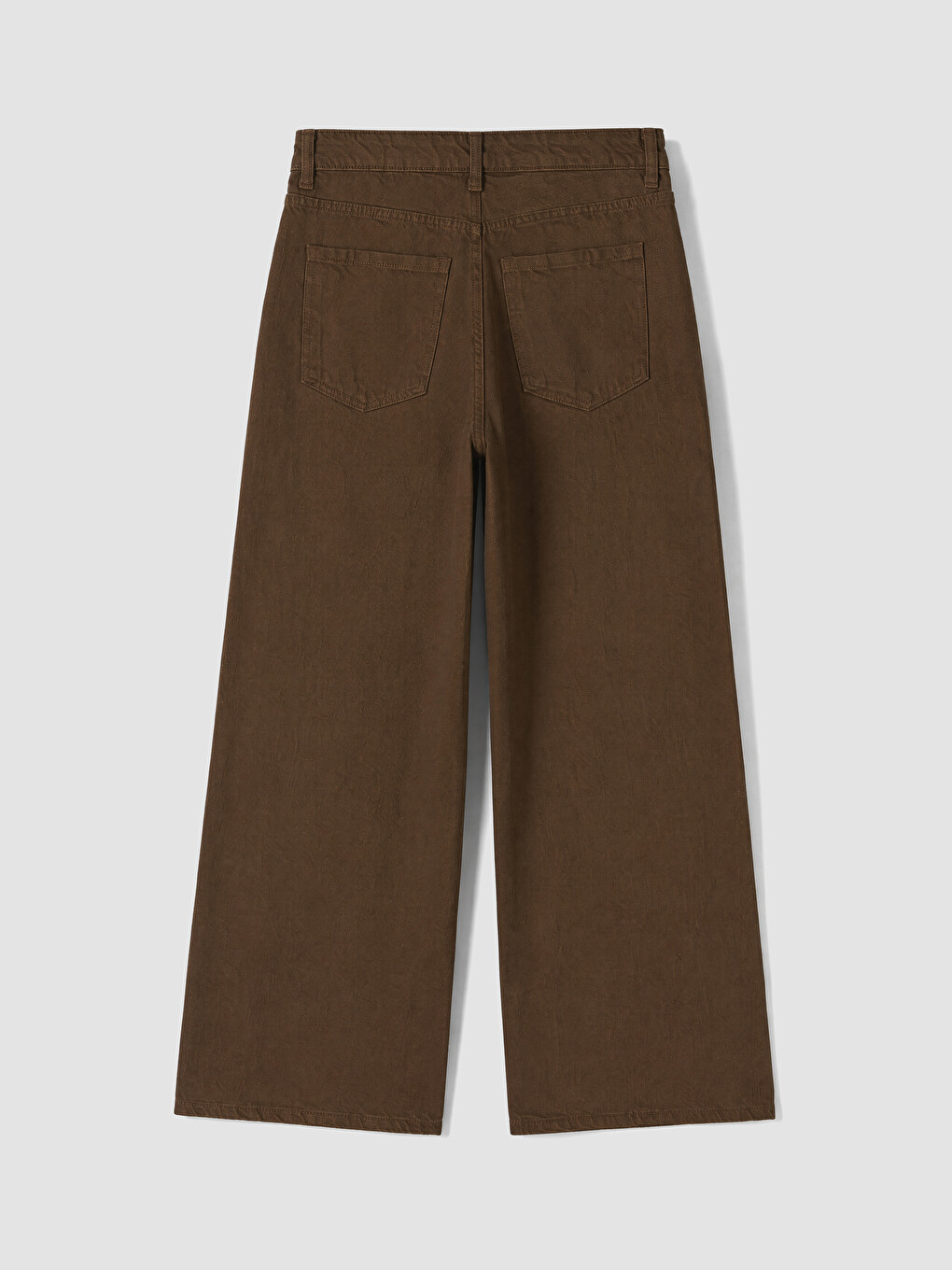 Haki Wideleg Kadın Jean Pantolon-6
