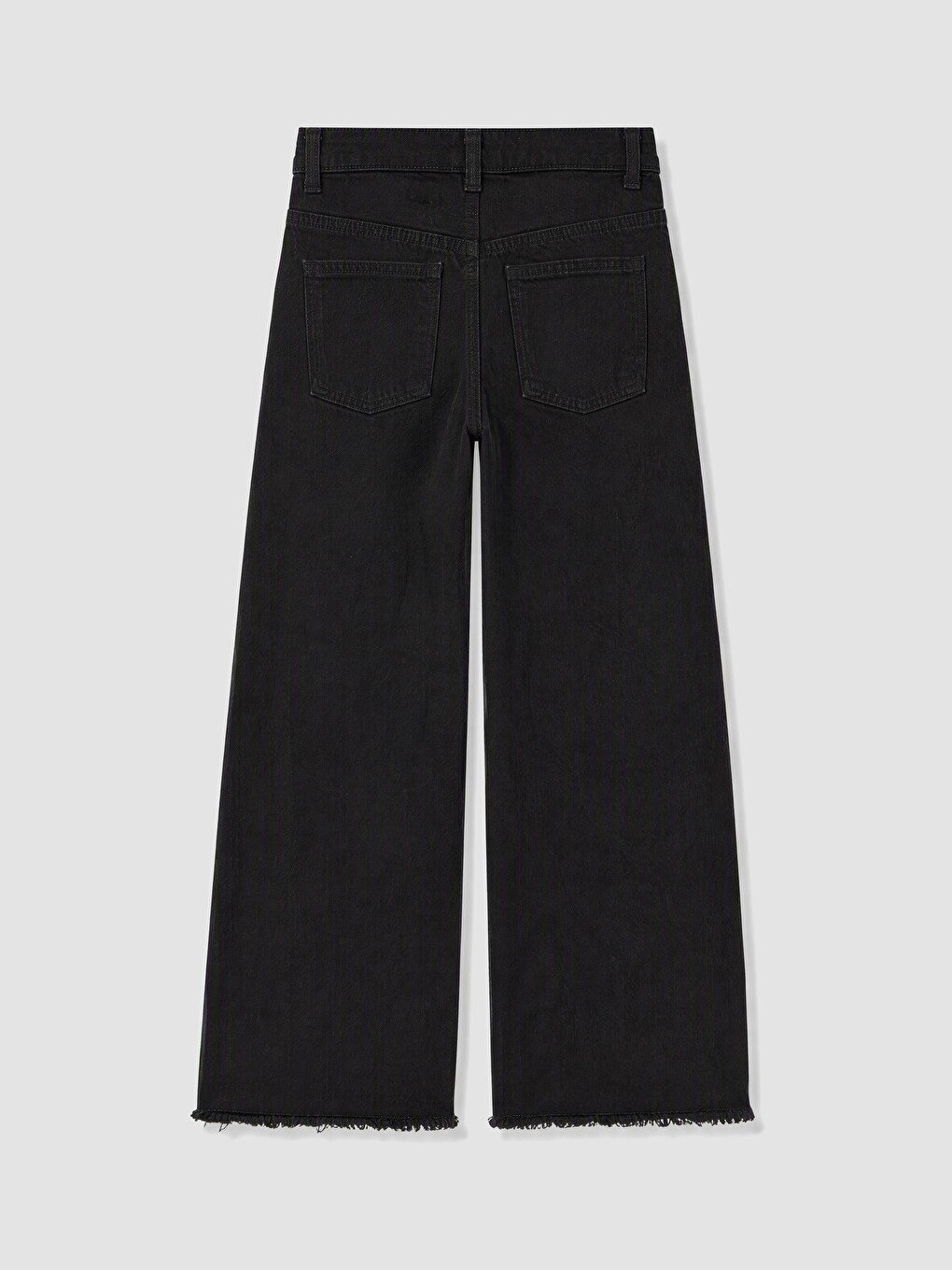 Siyah Regular Fit Kız Çocuk Jean Pantolon-2