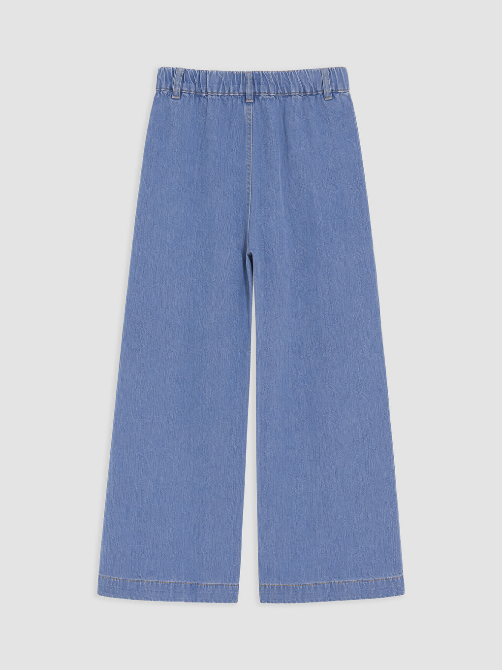 İndigo Wideleg Kız Çocuk Jean Pantolon-1