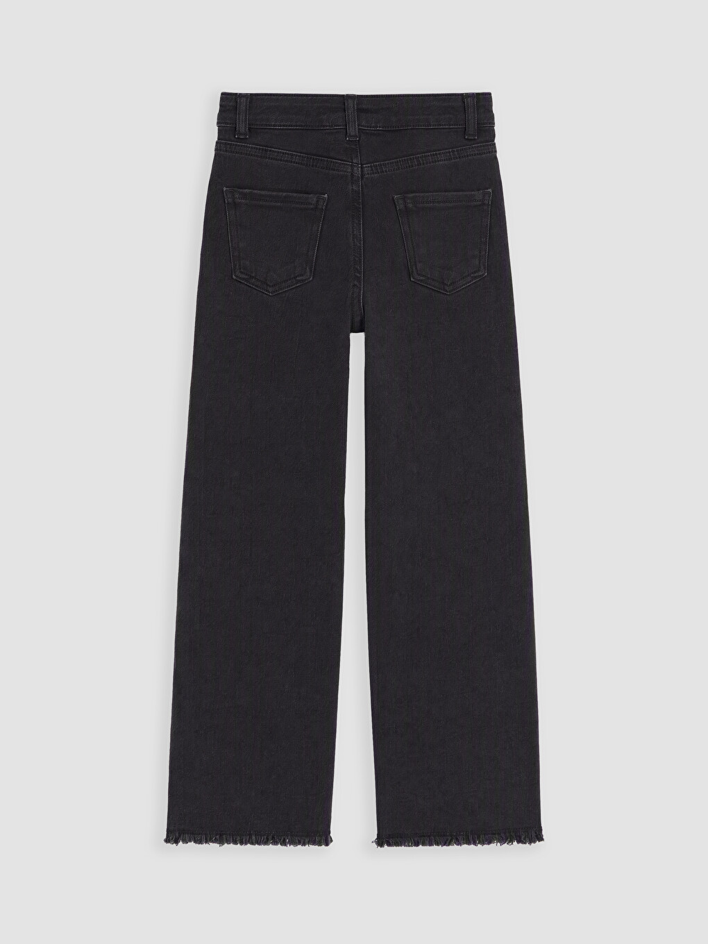 Siyah Wideleg Kız Çocuk Jean Pantolon-2
