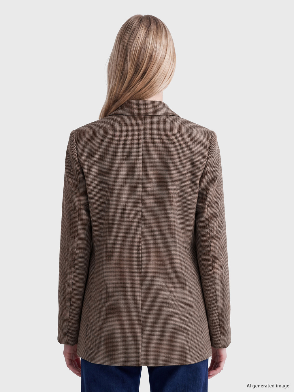 Woman Brown Blazer-3