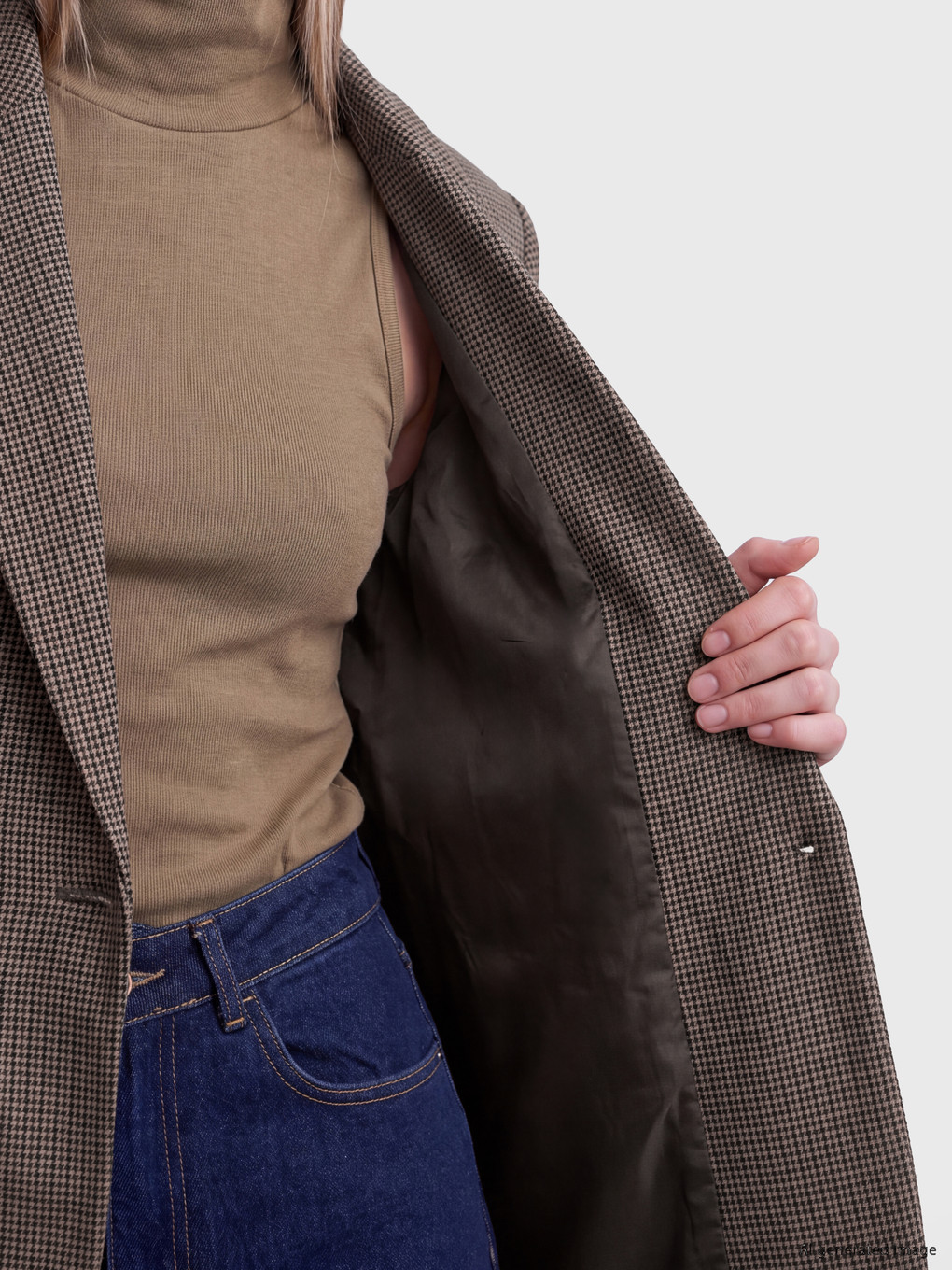 Woman Brown Blazer-4