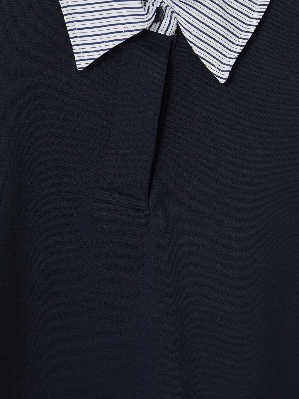 Woman Navy Sweatshirt Tunic-1