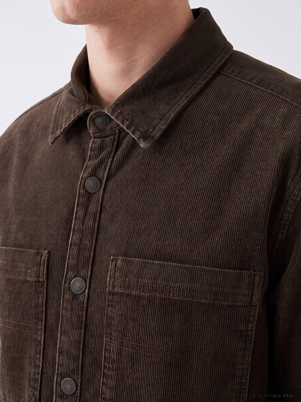Regular Fit Men's Jean Shirt-2