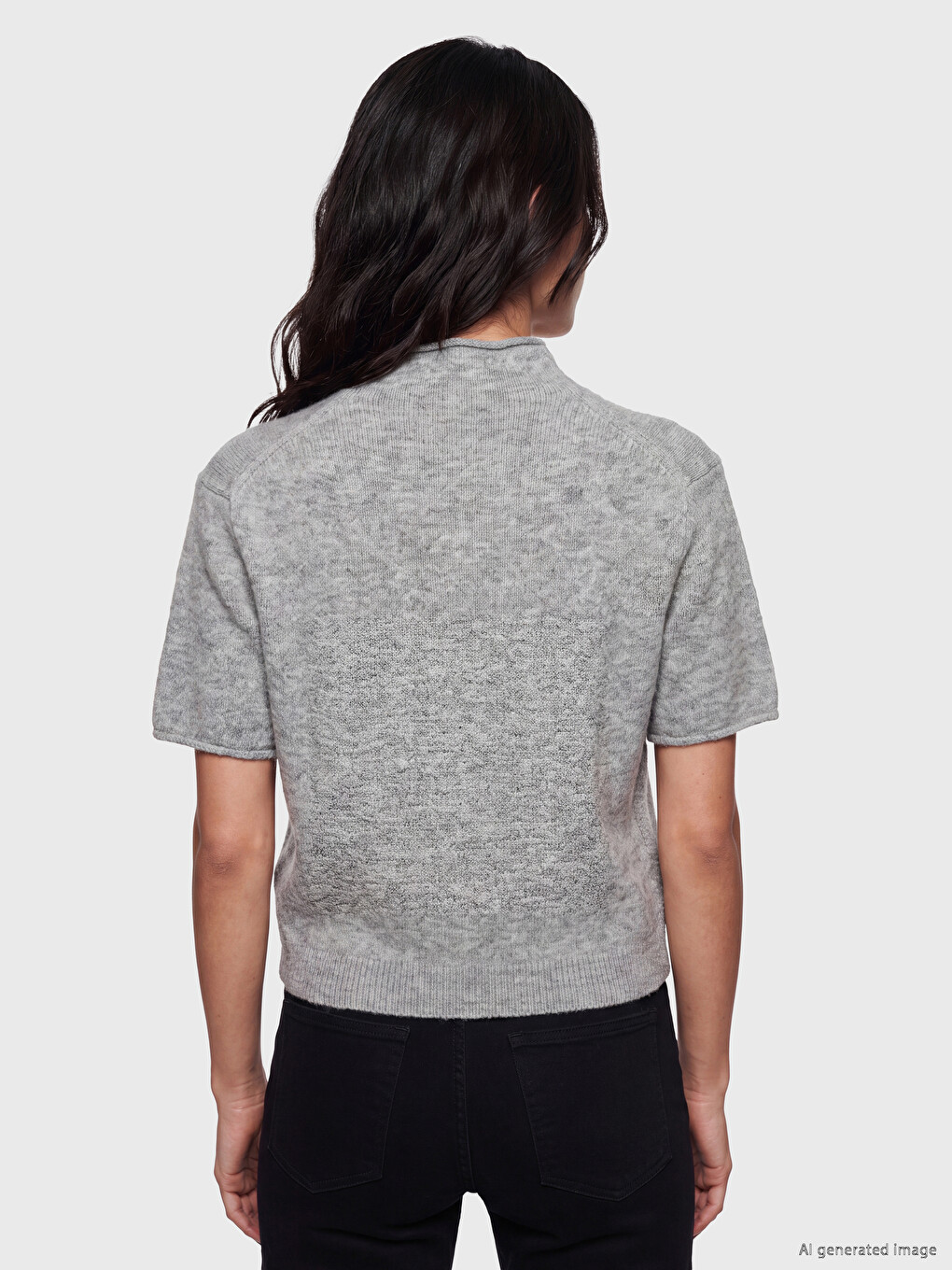 Wool Blended Women's Knitwear Sweater-3
