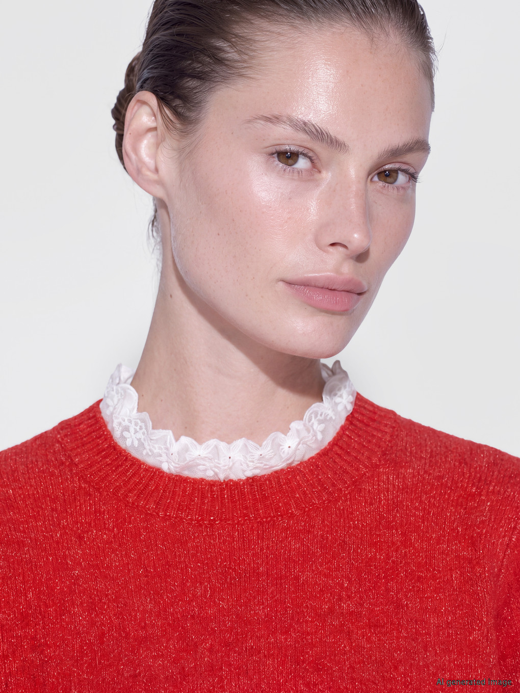 Wool Blended Women's Knitwear Sweater-2