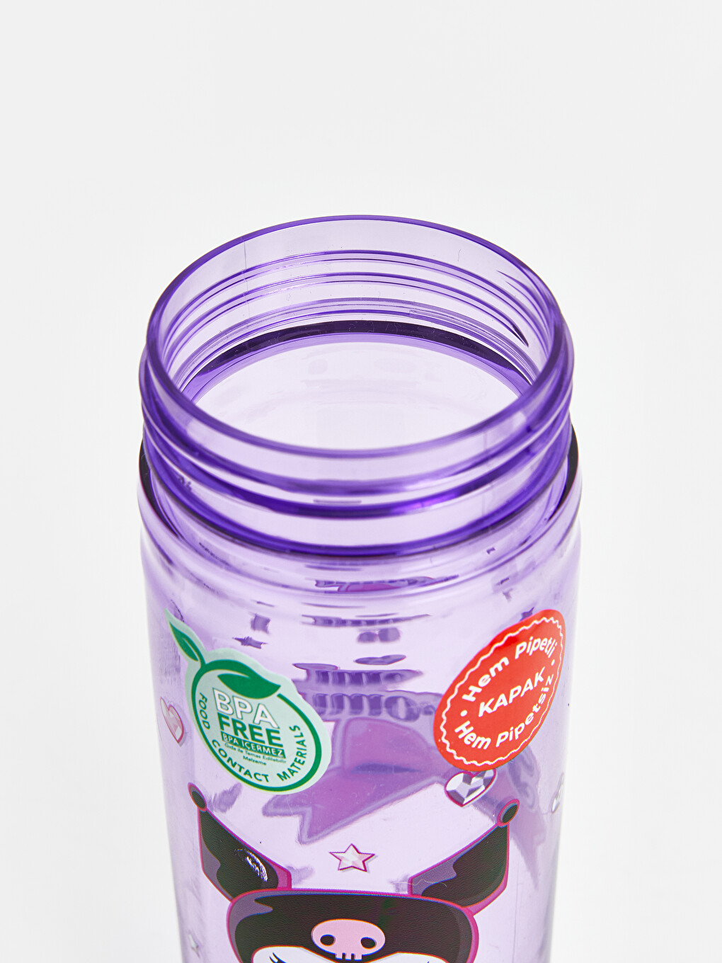 Karışık Kuromi Baskılı Kız Çocuk Pipetli Suluk 500 Ml-4