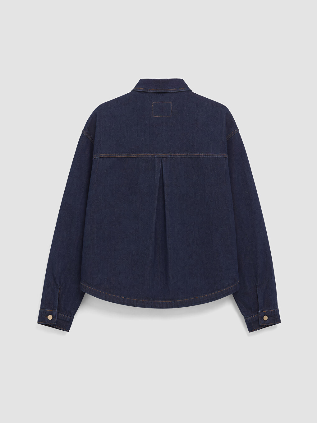 Collared Neck Women's Jean Jacket-2