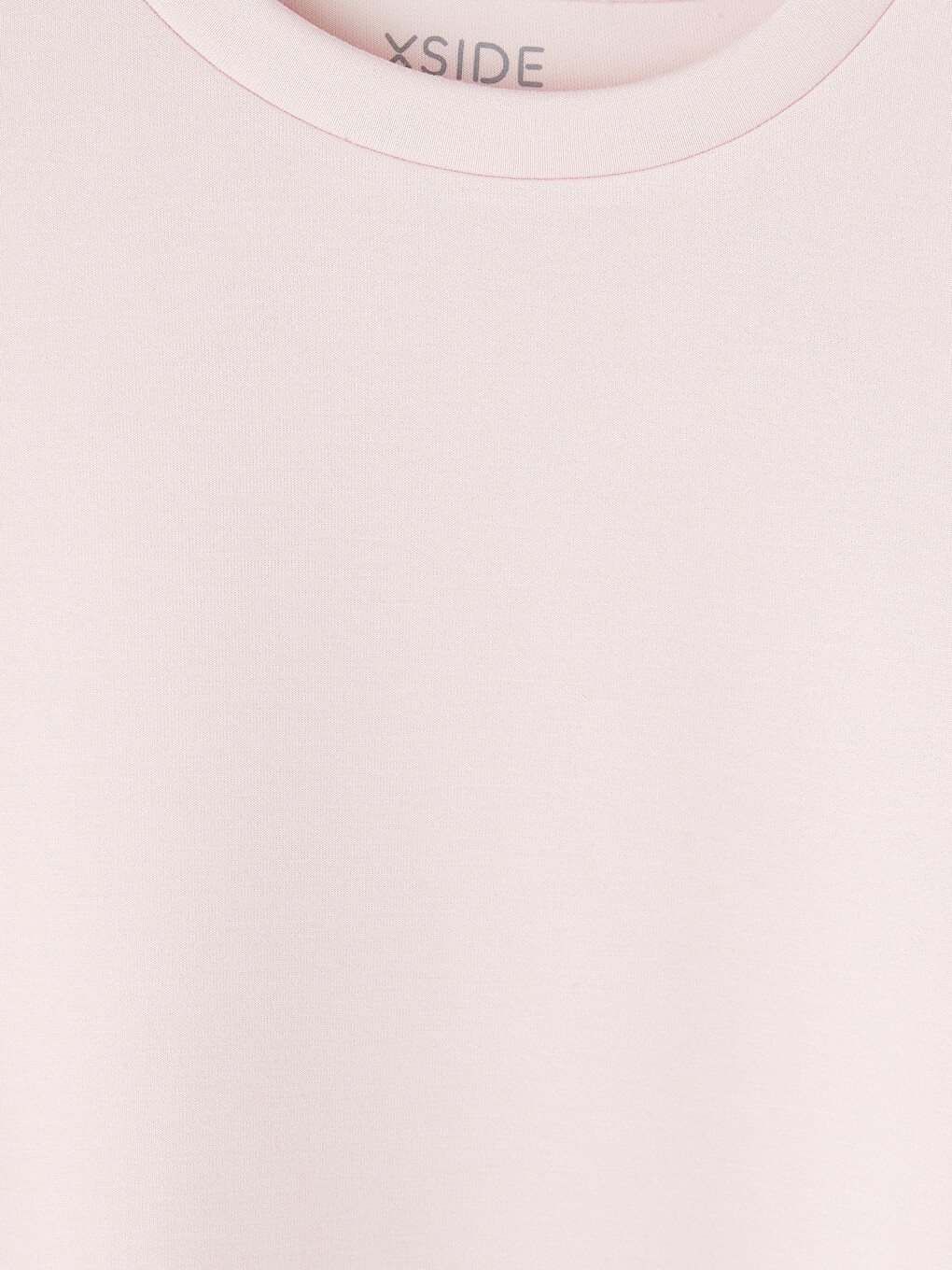 Pembe Soft Touch Oversize Kadın Tişört-5