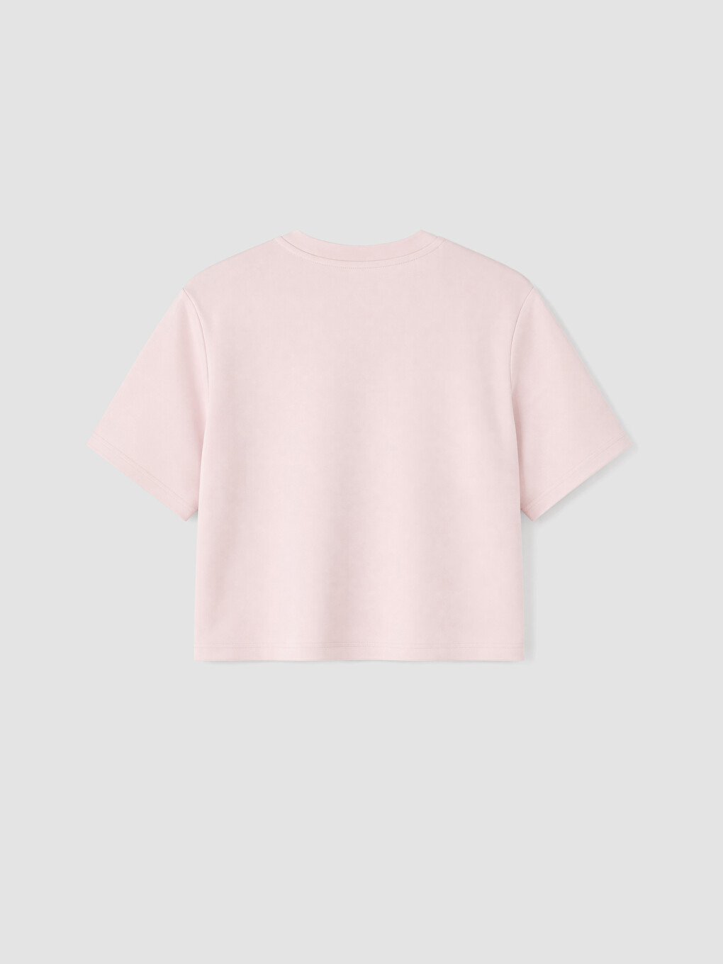 Pembe Soft Touch Oversize Kadın Tişört-6