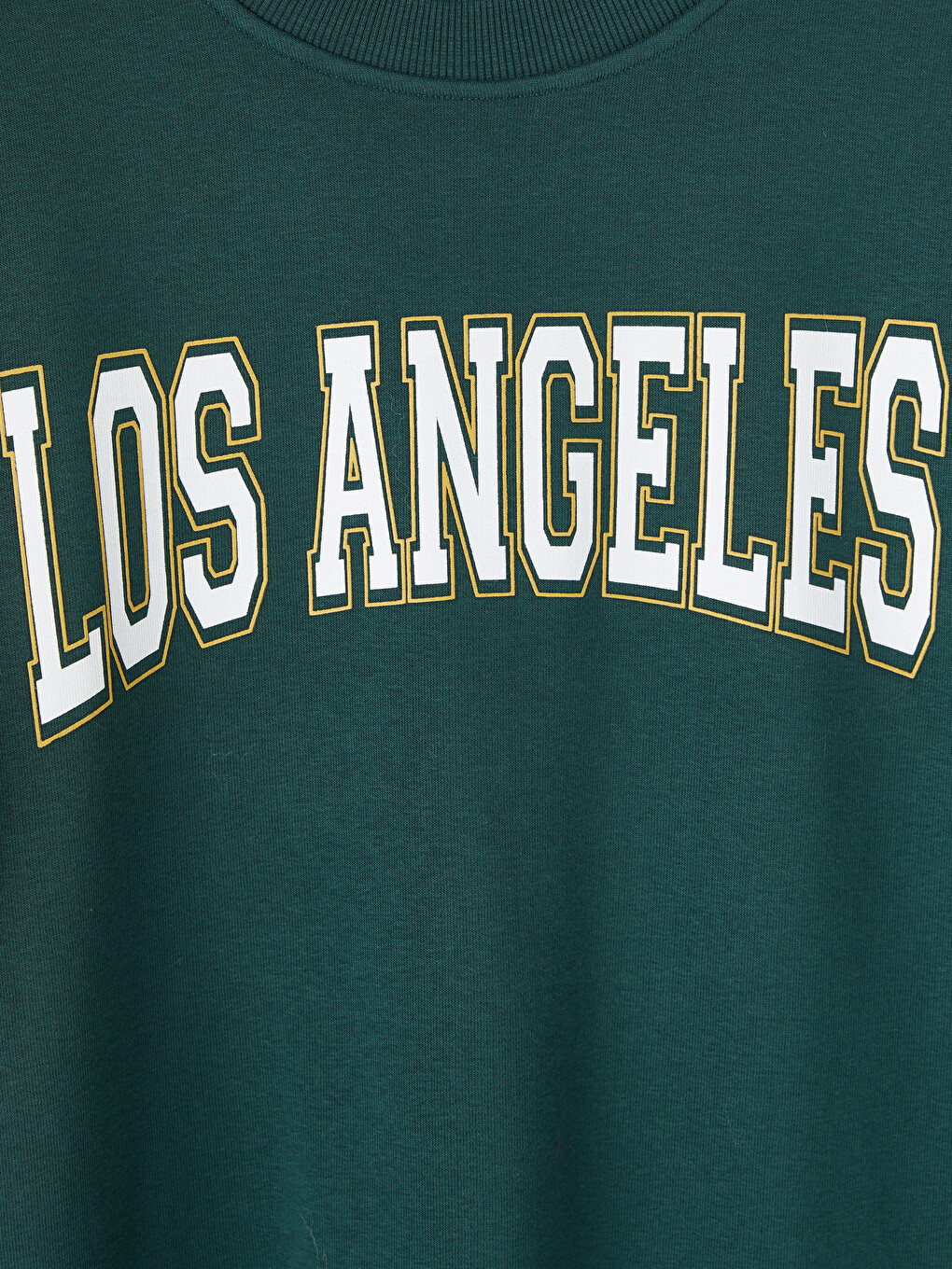 Yeşil Los Angeles Baskılı Kadın Sweatshirt-1