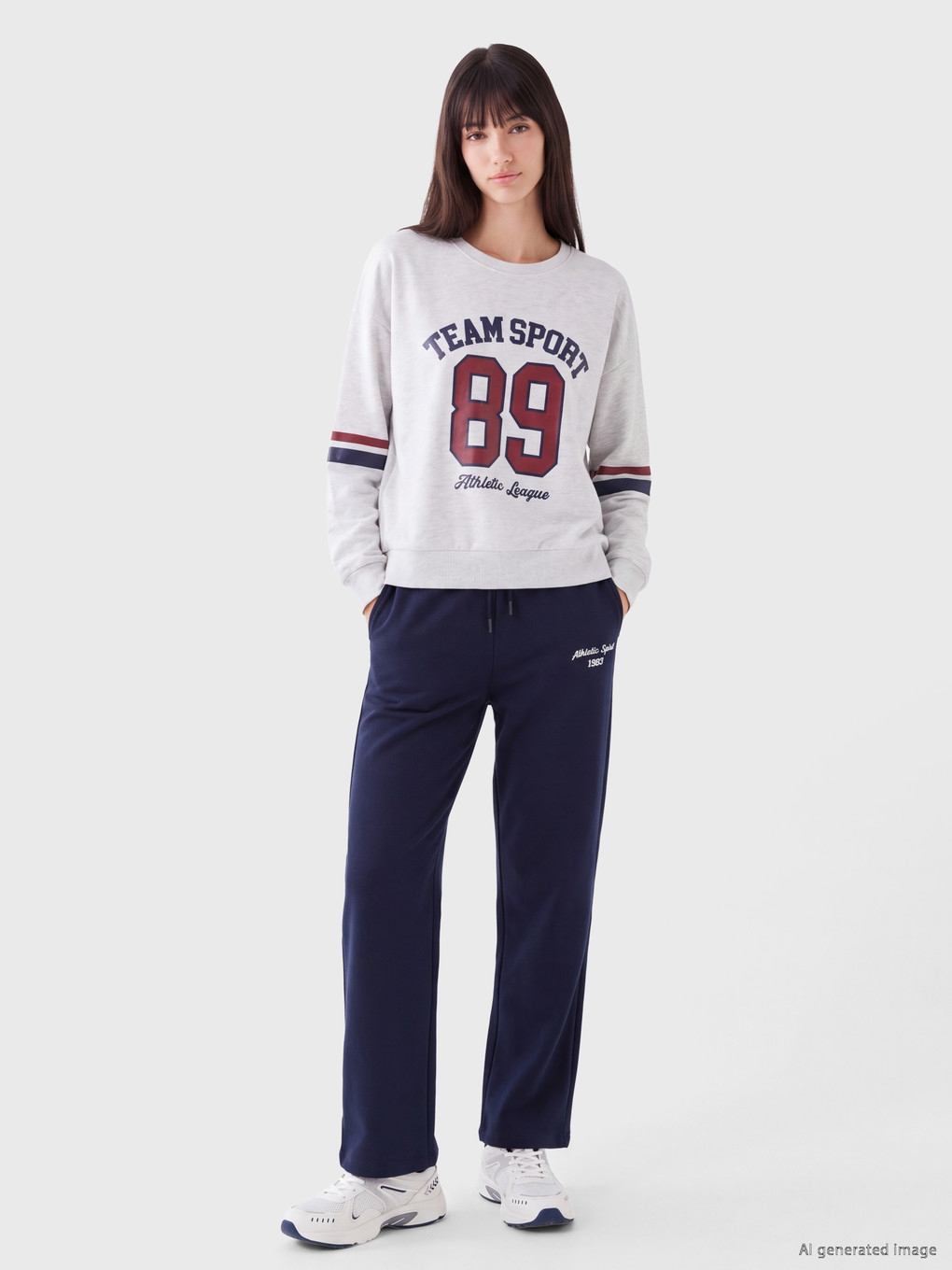 Oversize Women's Thick Sweatshirt-1