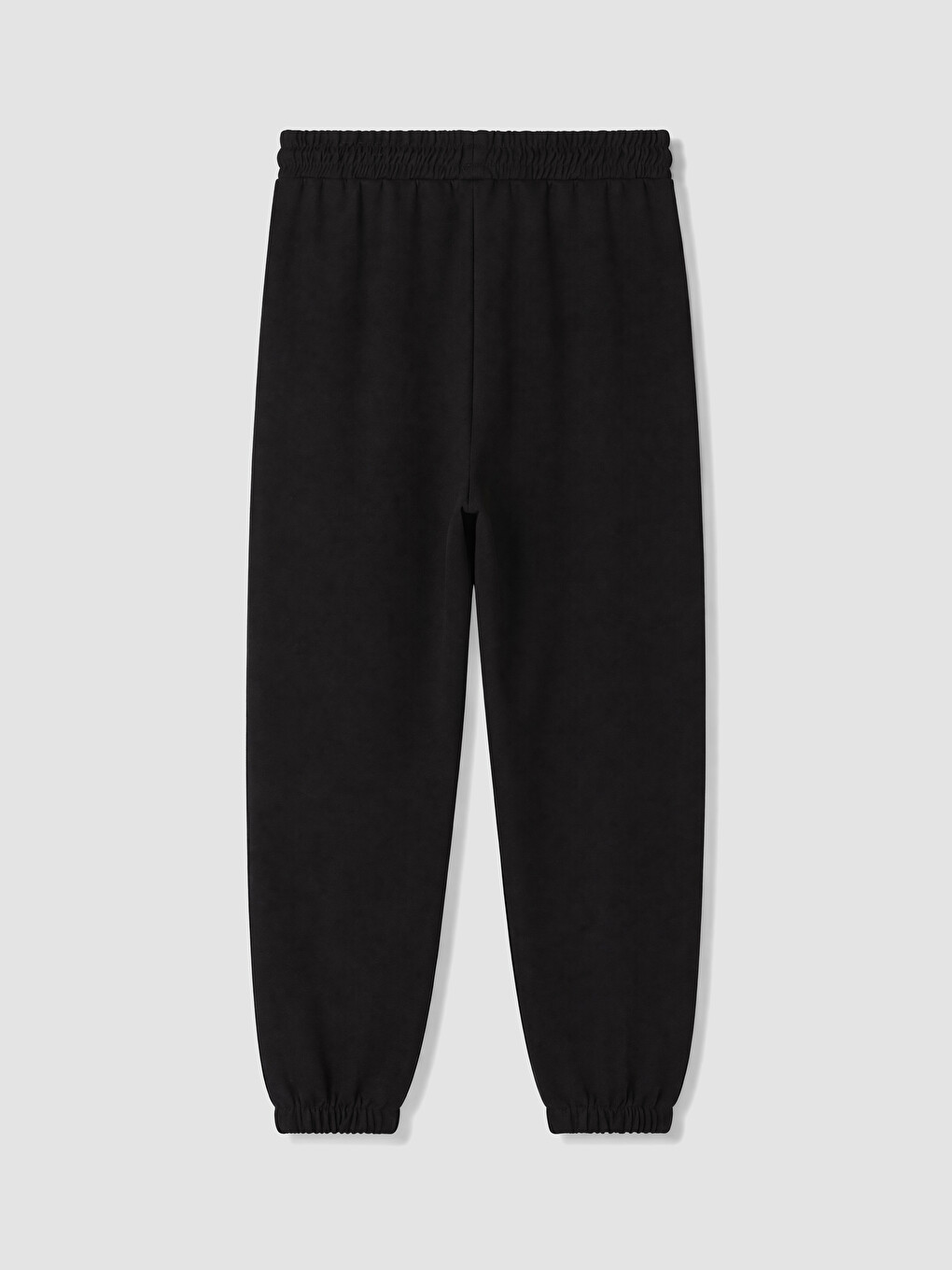 Woman Black Jogger Sweatpants-2