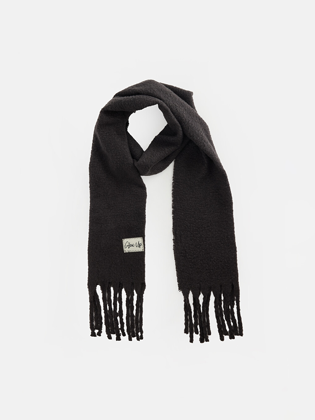 Slogan Embroidered Women's Scarf