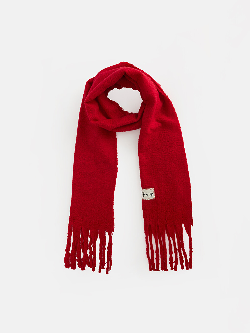 Slogan Embroidered Women's Scarf