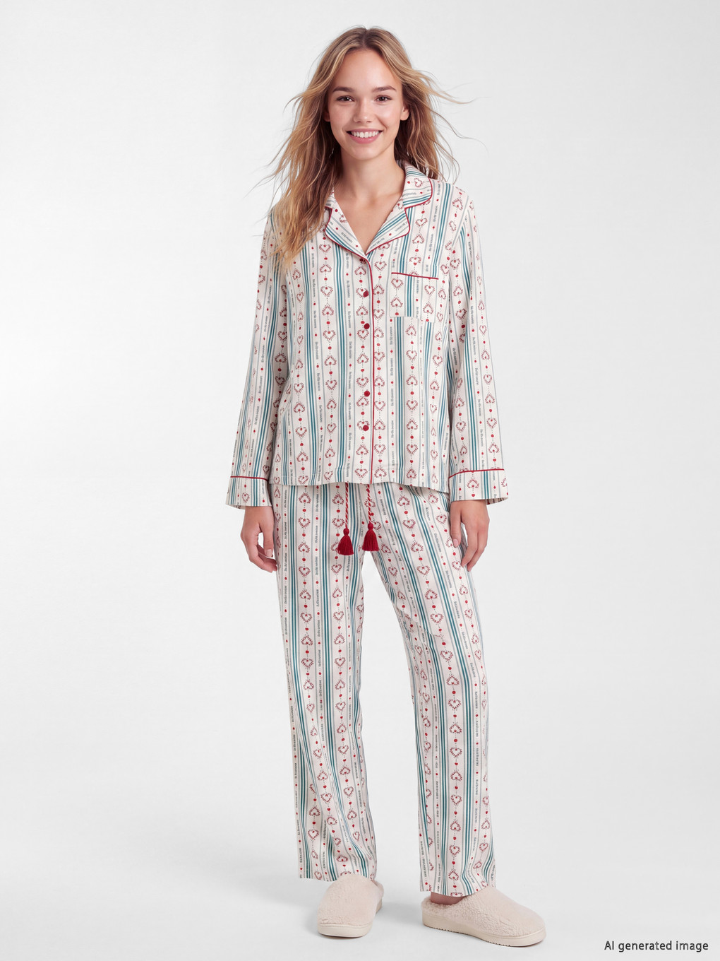 Woman Ecru Pyjama Set