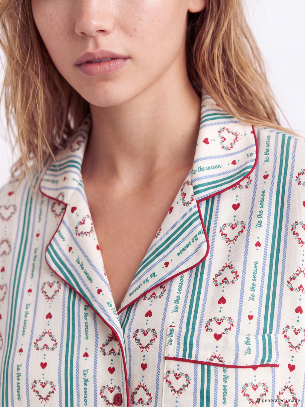 Woman Ecru Pyjama Set-2