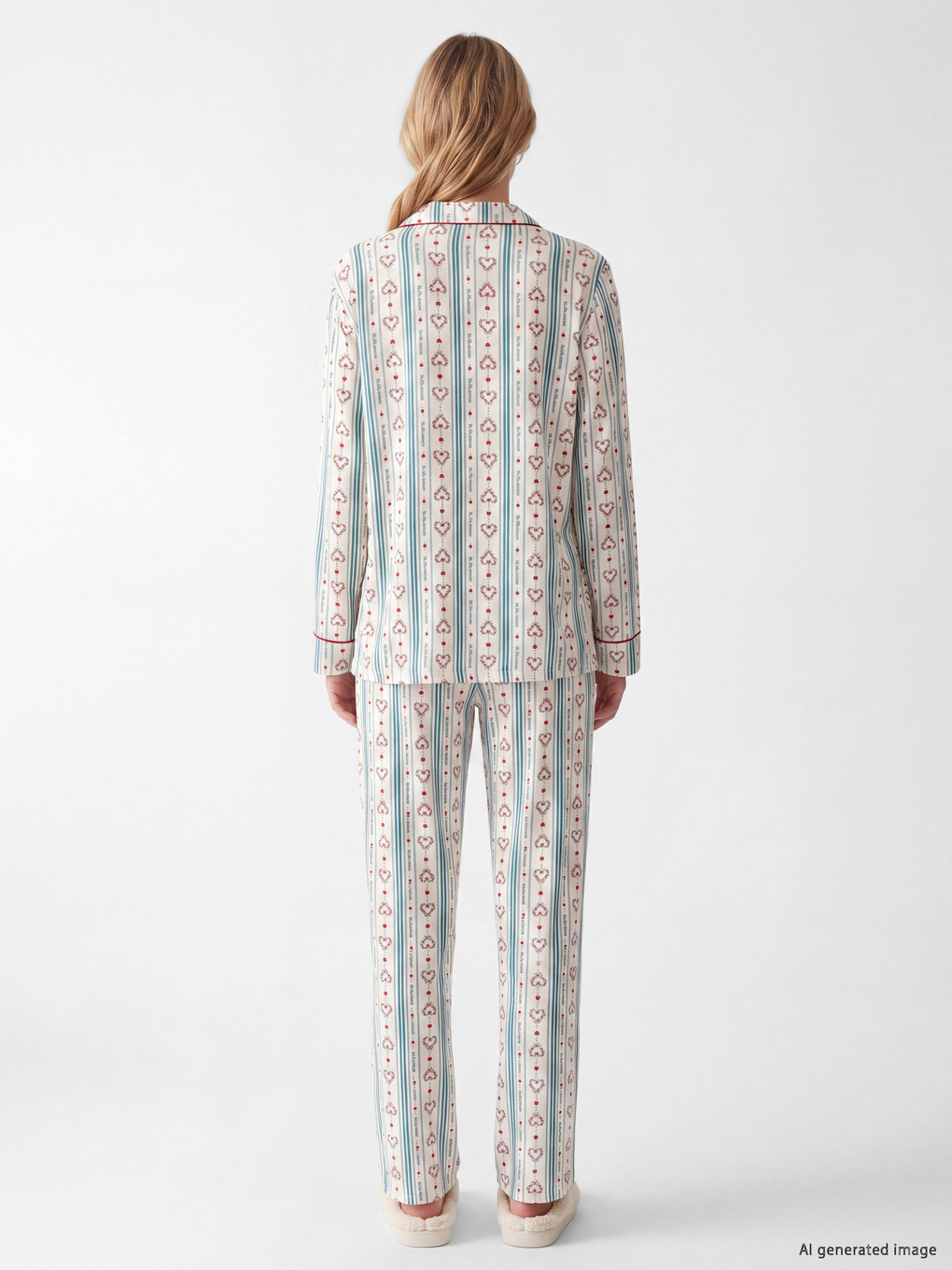 Woman Ecru Pyjama Set-3