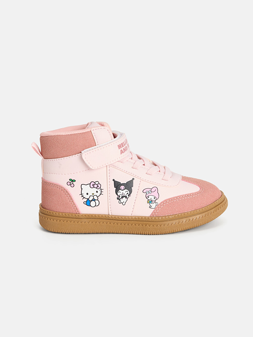 Pembe Hello Kitty Baskılı Kız Çocuk Spor Ayakkabı-1
