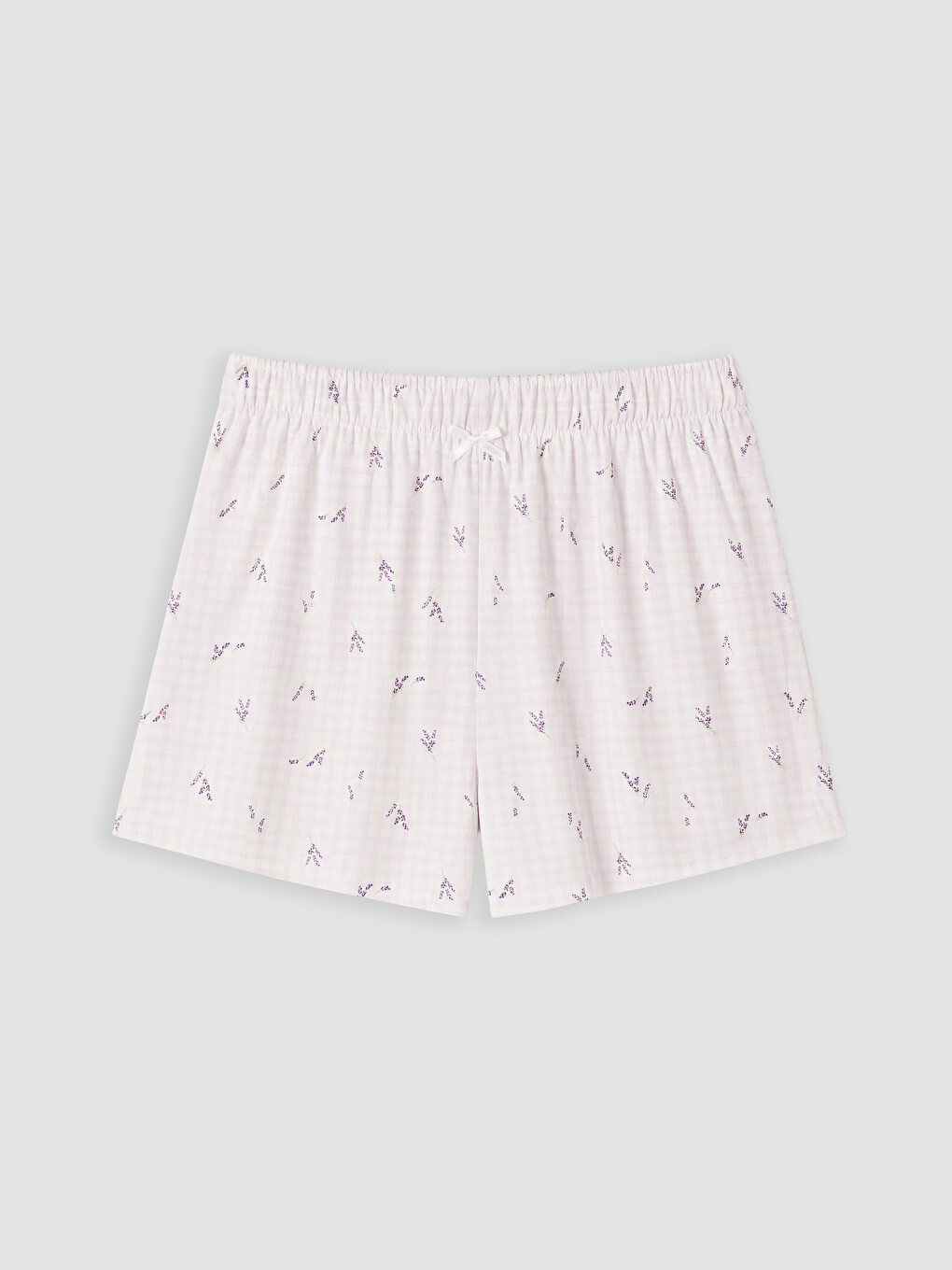 Ruffled Plaid Women's Shorts Pyjamas Set-8