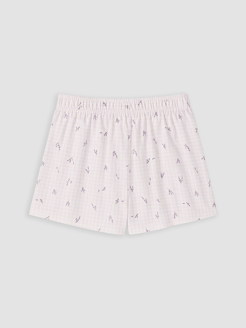 Ruffled Plaid Women's Shorts Pyjamas Set-10