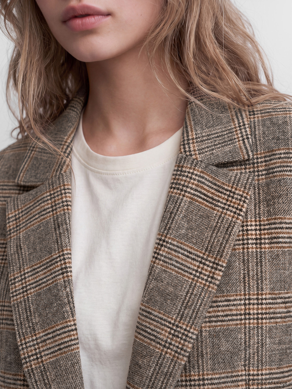 Woman Brown Blazer-1