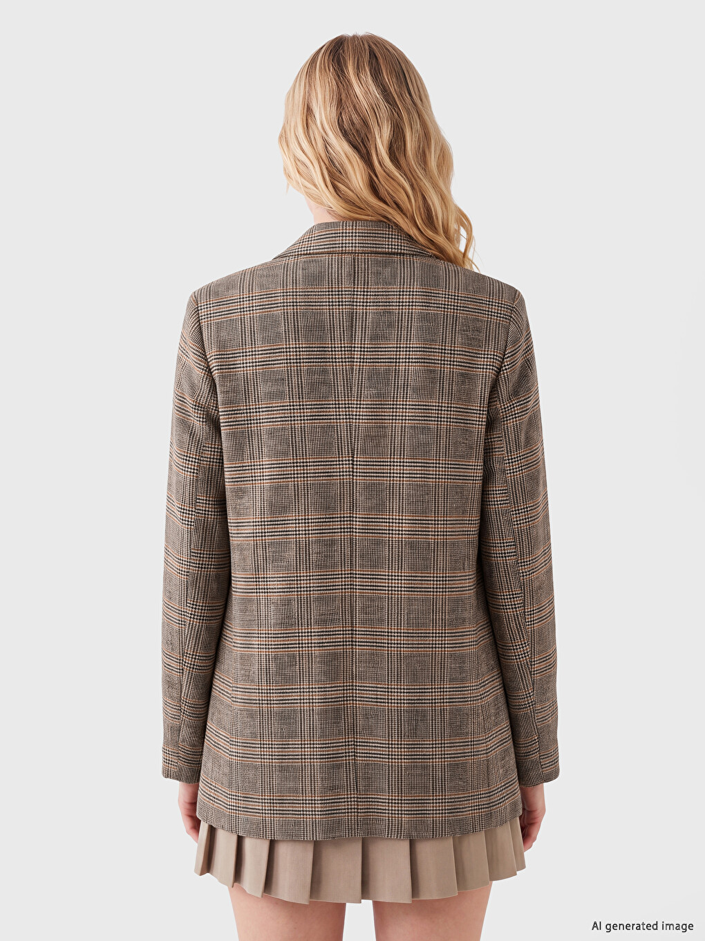 Woman Brown Blazer-2