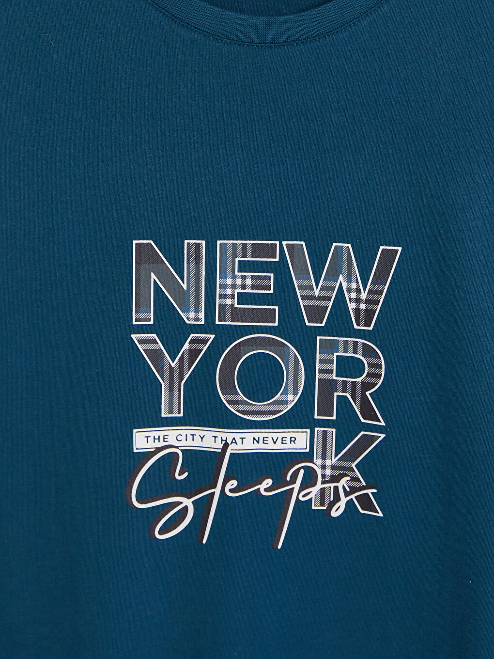 Gri Nyc Baskılı Erkek Pijama Takımı-9