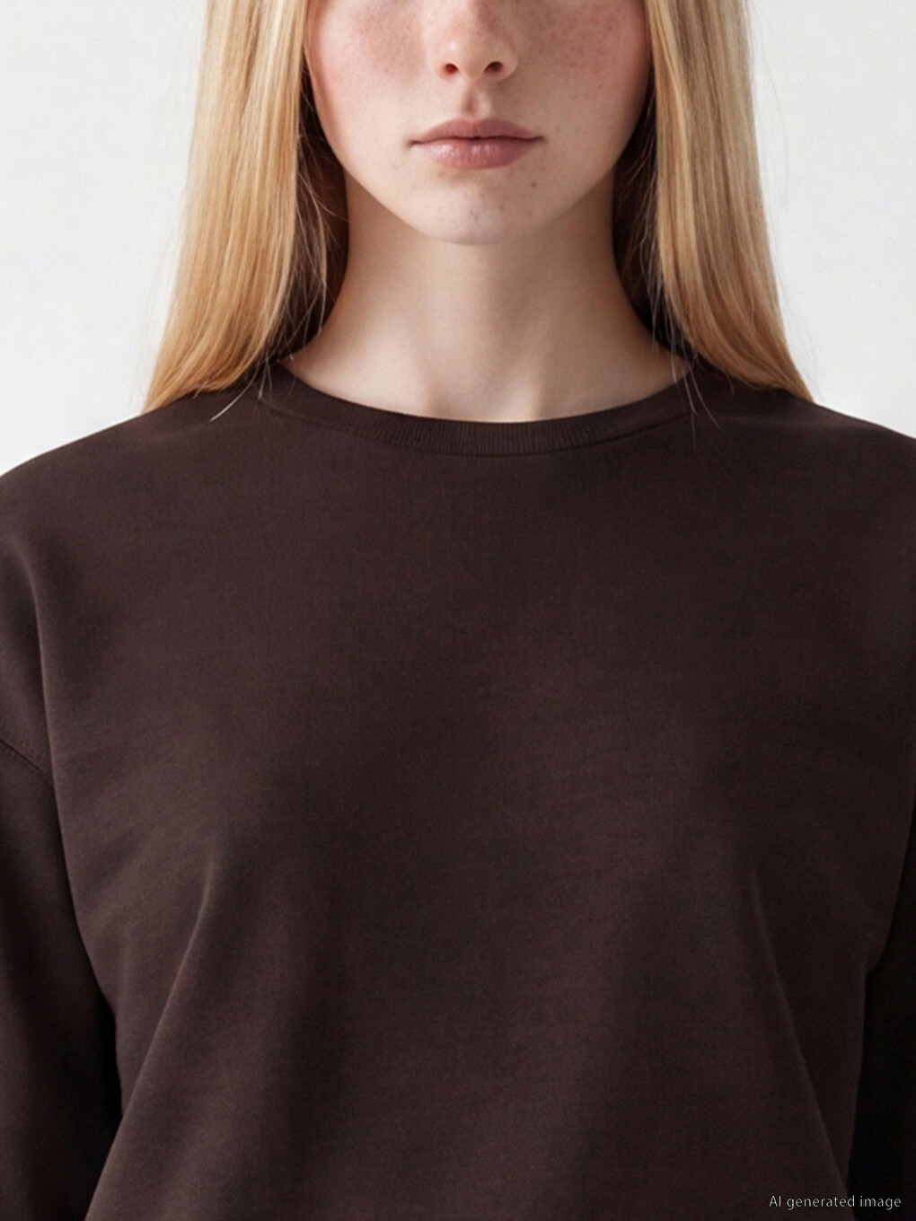 Woman Brown Sweatshirt-2