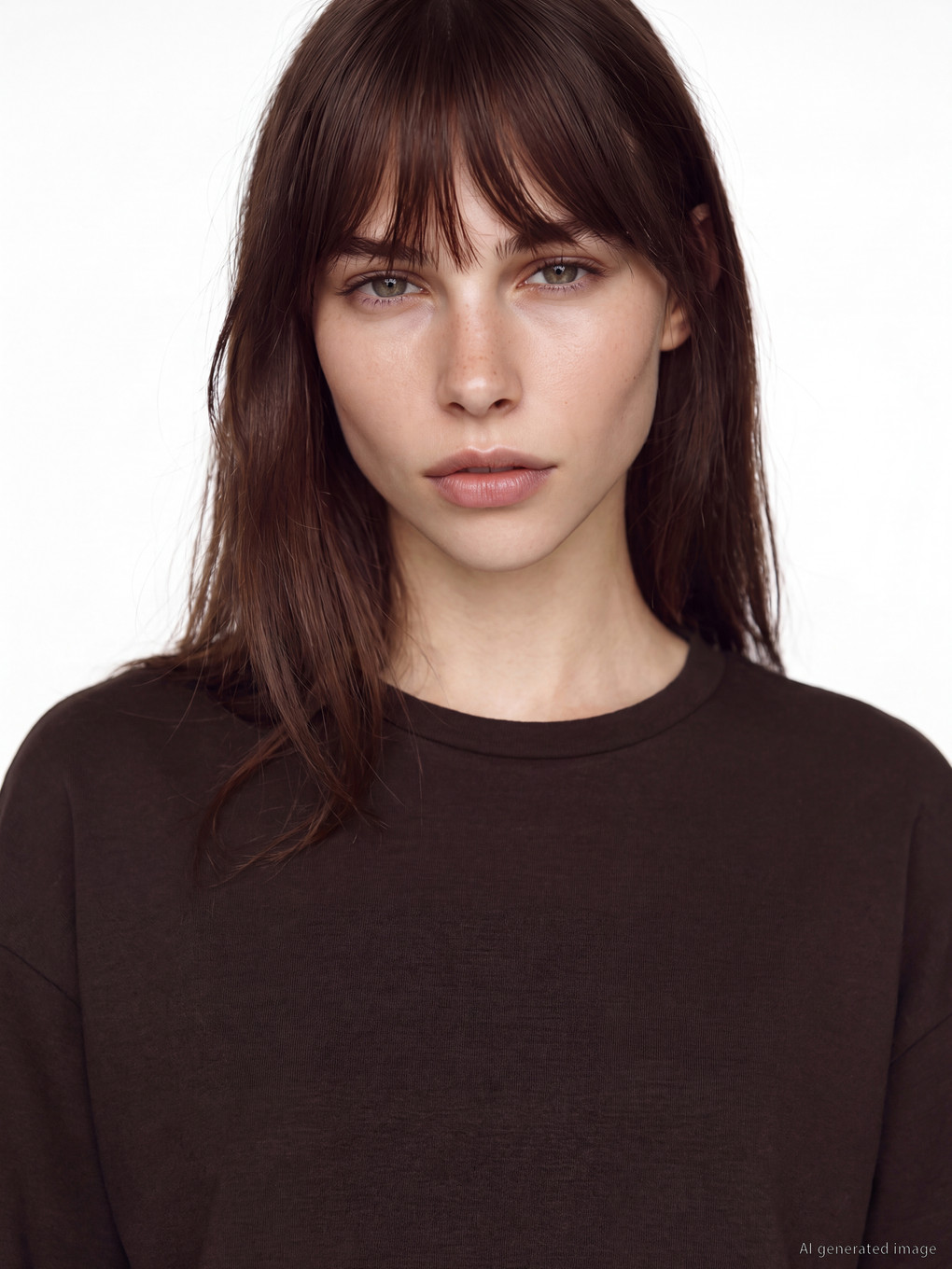 Kahverengi Soft Tocuh Oversize Kadın Sweatshirt-3