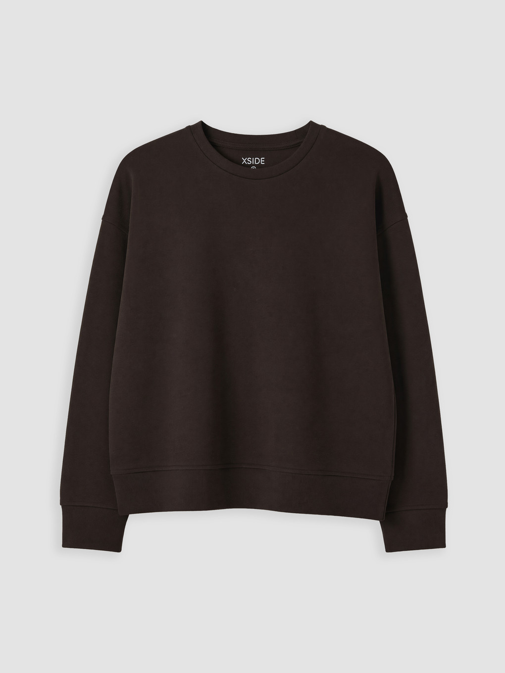 Kahverengi Soft Tocuh Oversize Kadın Sweatshirt-5