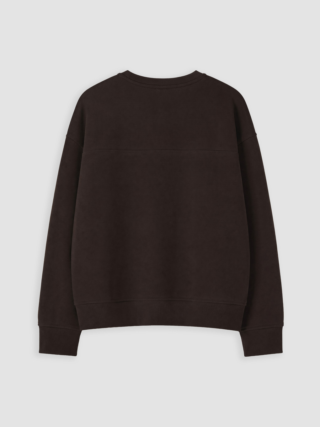 Kahverengi Soft Tocuh Oversize Kadın Sweatshirt-7