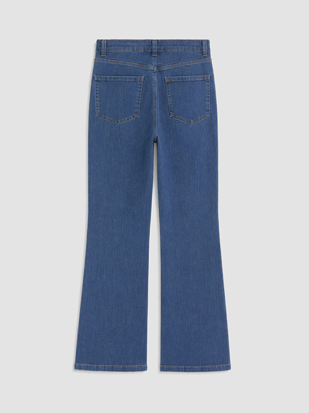İndigo Flare Kadın Jean Pantolon-6
