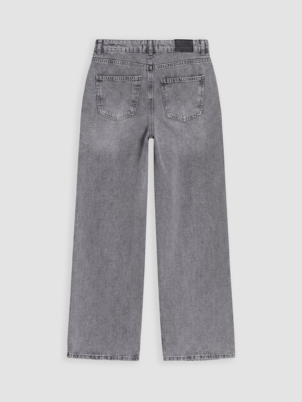 Gri Wideleg Kadın Jean Pantolon-6