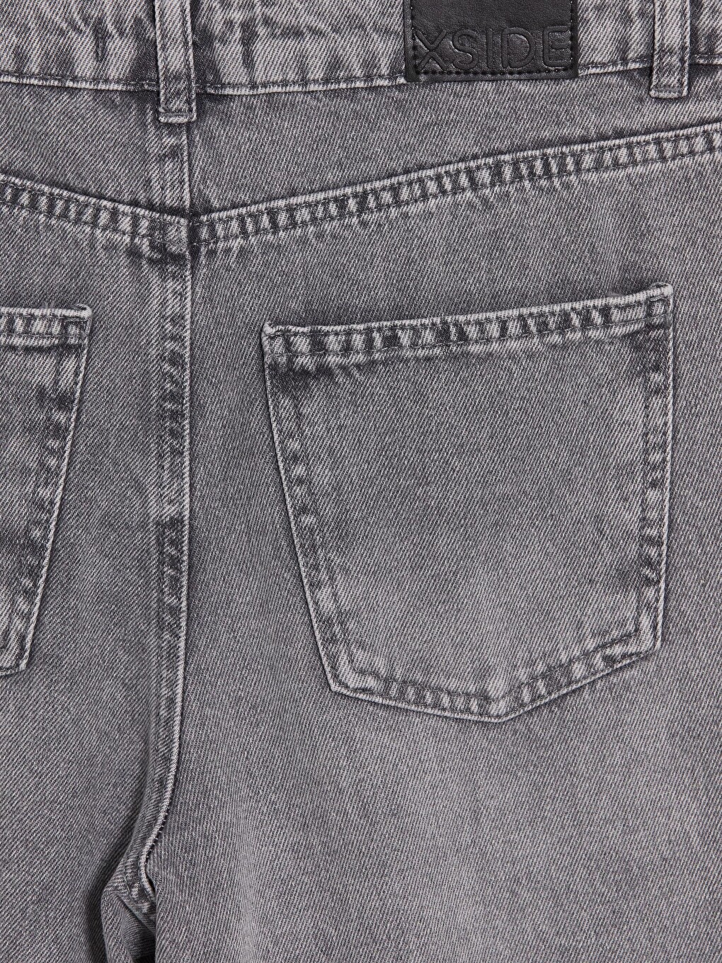 Gri Wideleg Kadın Jean Pantolon-7