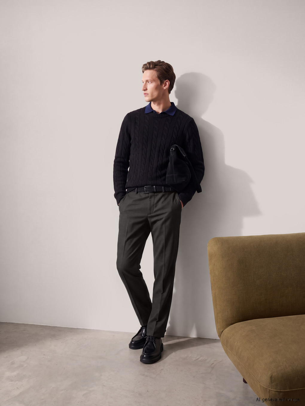 Gri Regular Fit Erkek Pantolon