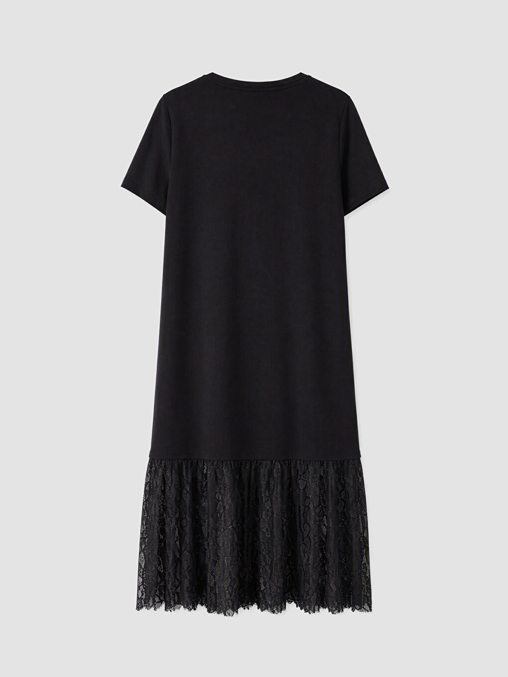 Crew Neck Lace Dress-6