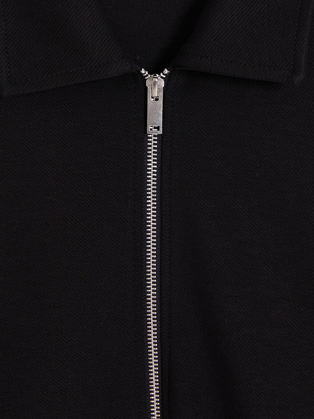 Polo Collar Men's Zip-up Sweatshirt-1