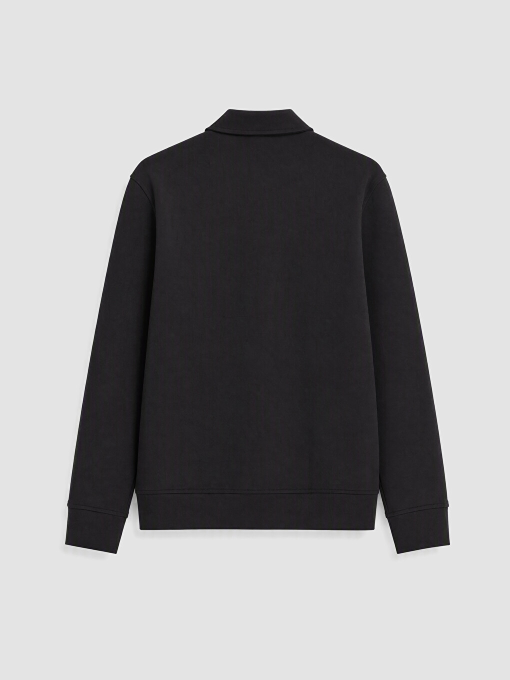 Polo Collar Men's Zip-up Sweatshirt-2