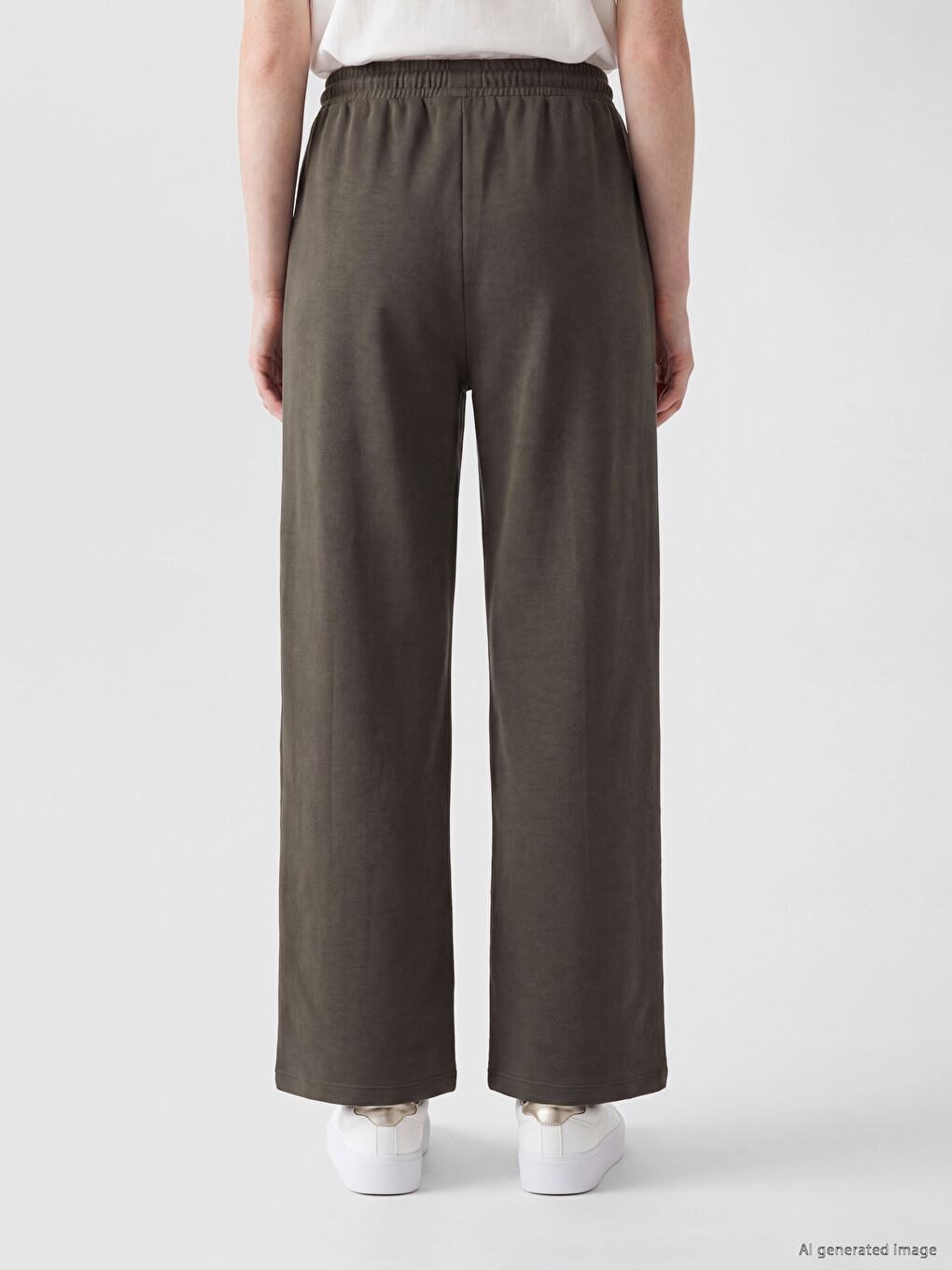 Woman Khaki Sweatpants-3