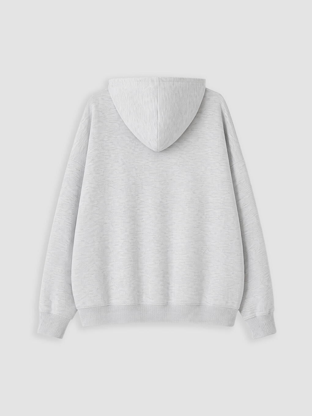 Gri Kapüşonlu Kız Çocuk Fermuarlı Sweatshirt-2