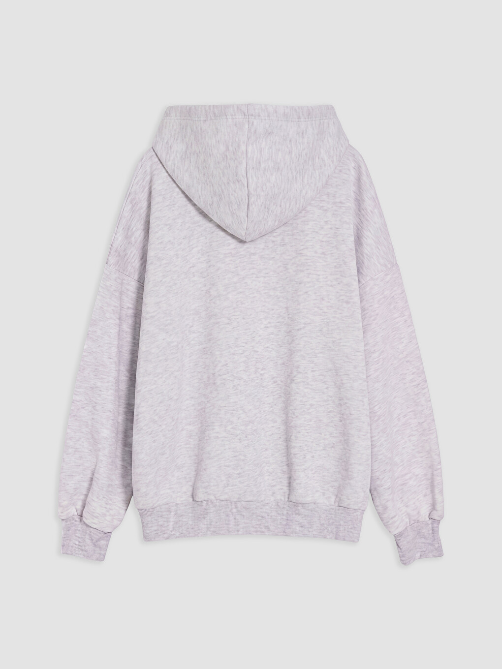 Gri Kapüşonlu Orta Kalın Kız Çocuk Fermuarlı Sweatshirt-1