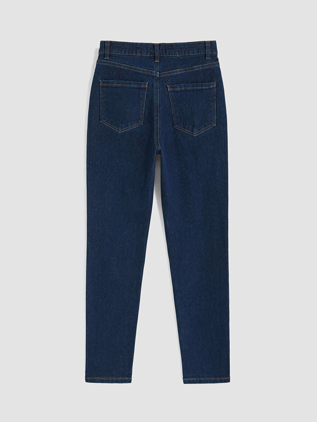 İndigo Yüksek Bel Süper Skinny Fit Kadın Jean Pantolon-6