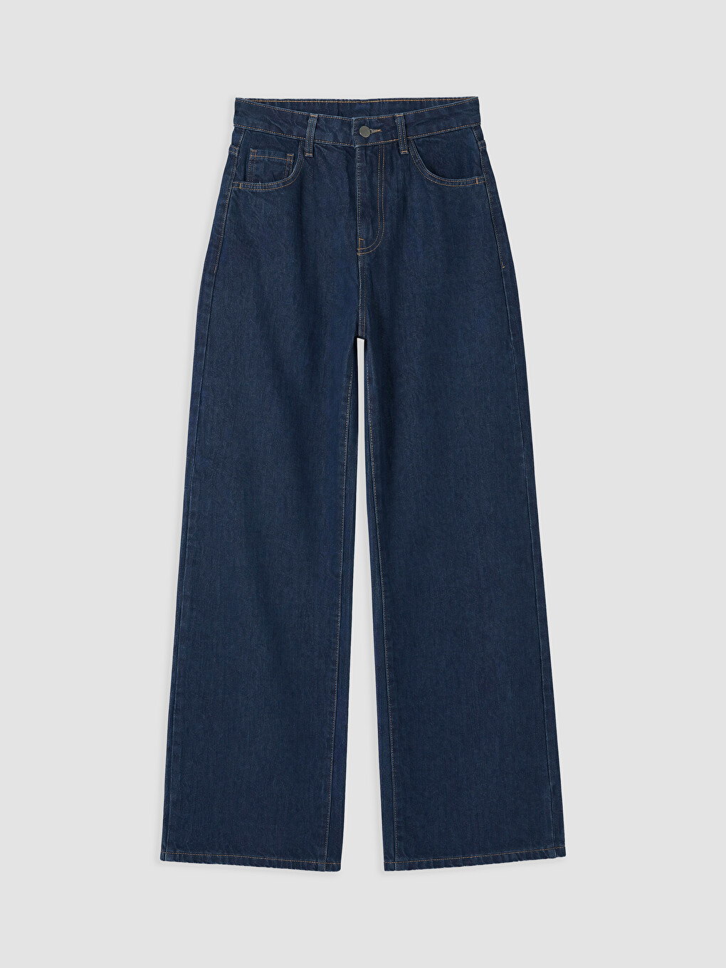 İndigo Wideleg Kadın Jean Pantolon-4