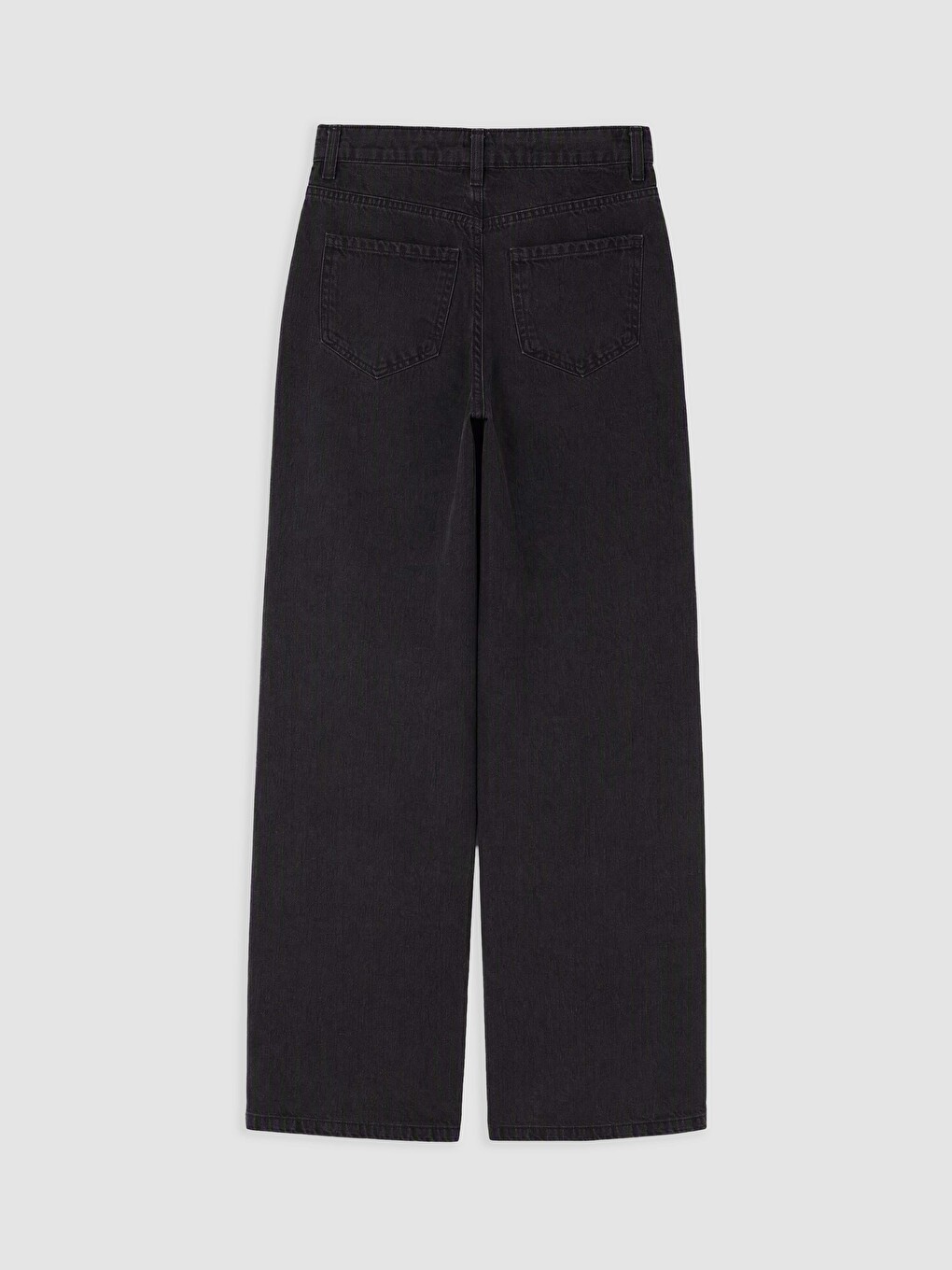 Gri Baggy Fit Kadın Jean Pantolon-5