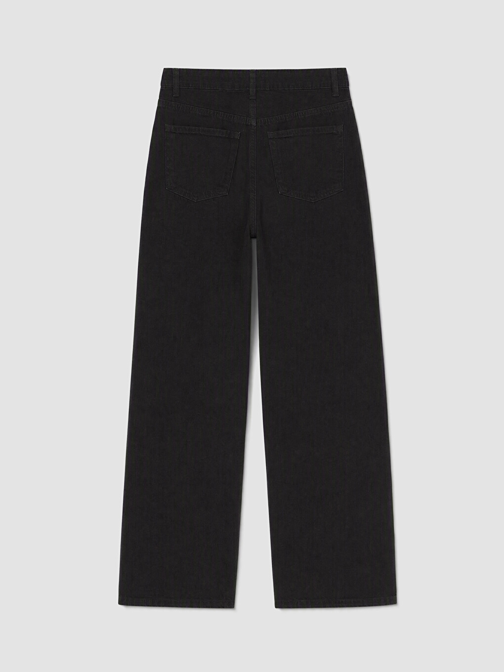 Siyah Straight Fit Kadın Jean Pantolon-6