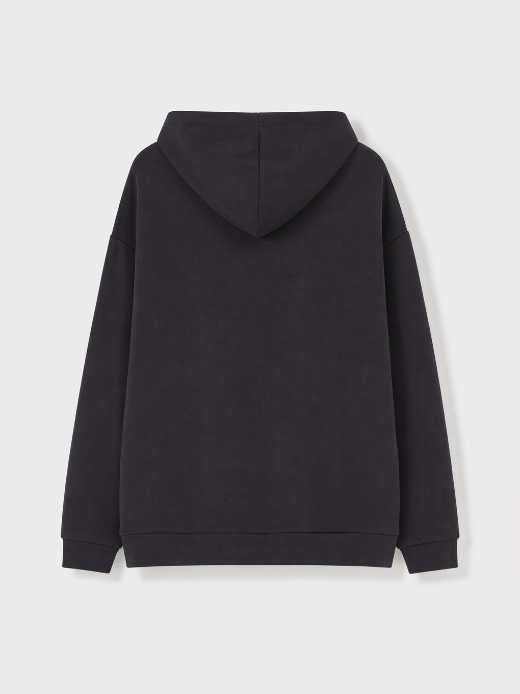 Antrasit Kapüşonlu Kalın Fermuarlı Sweatshirt-5