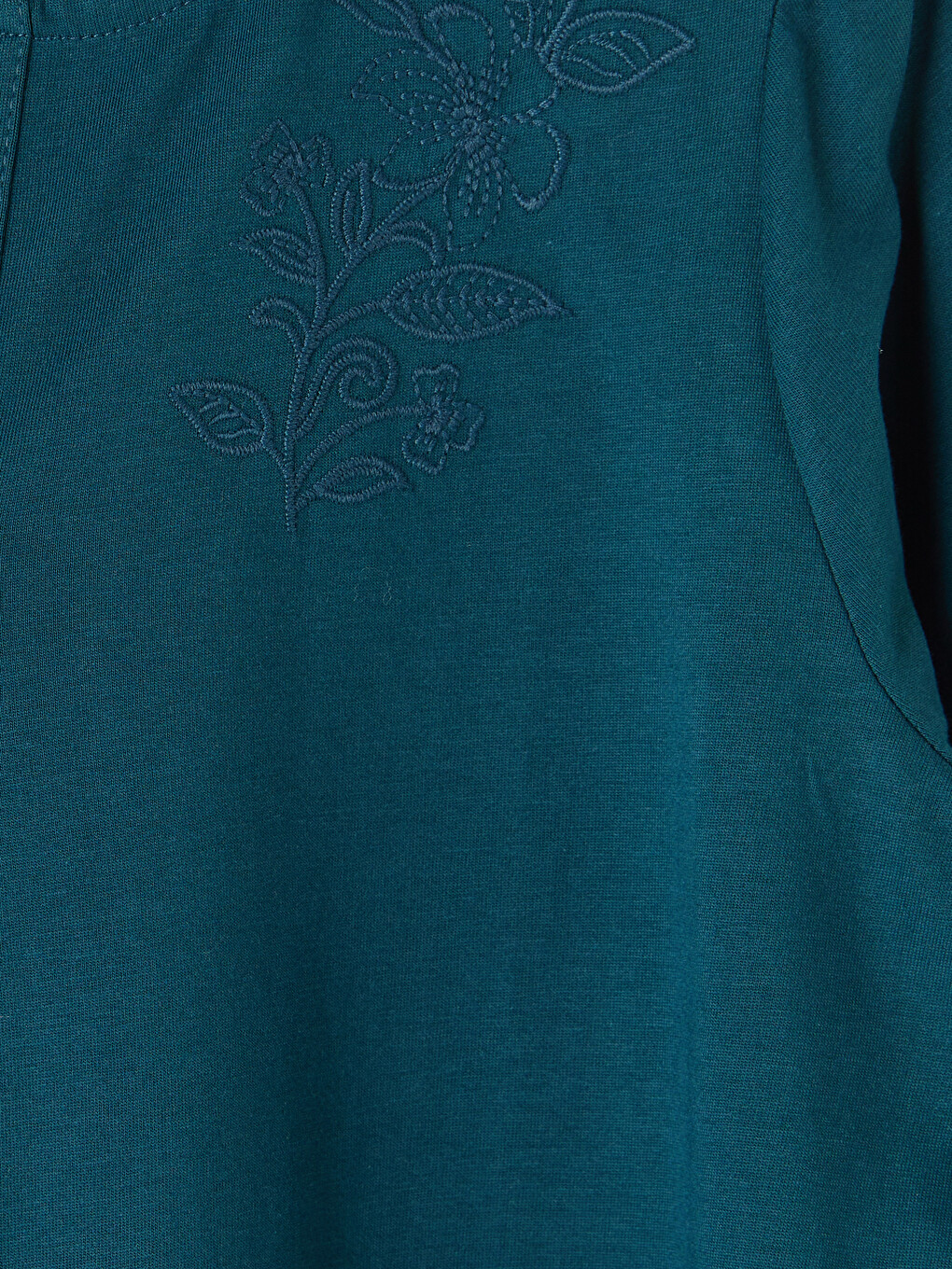 Notch Neck Embroidered Blouse-6