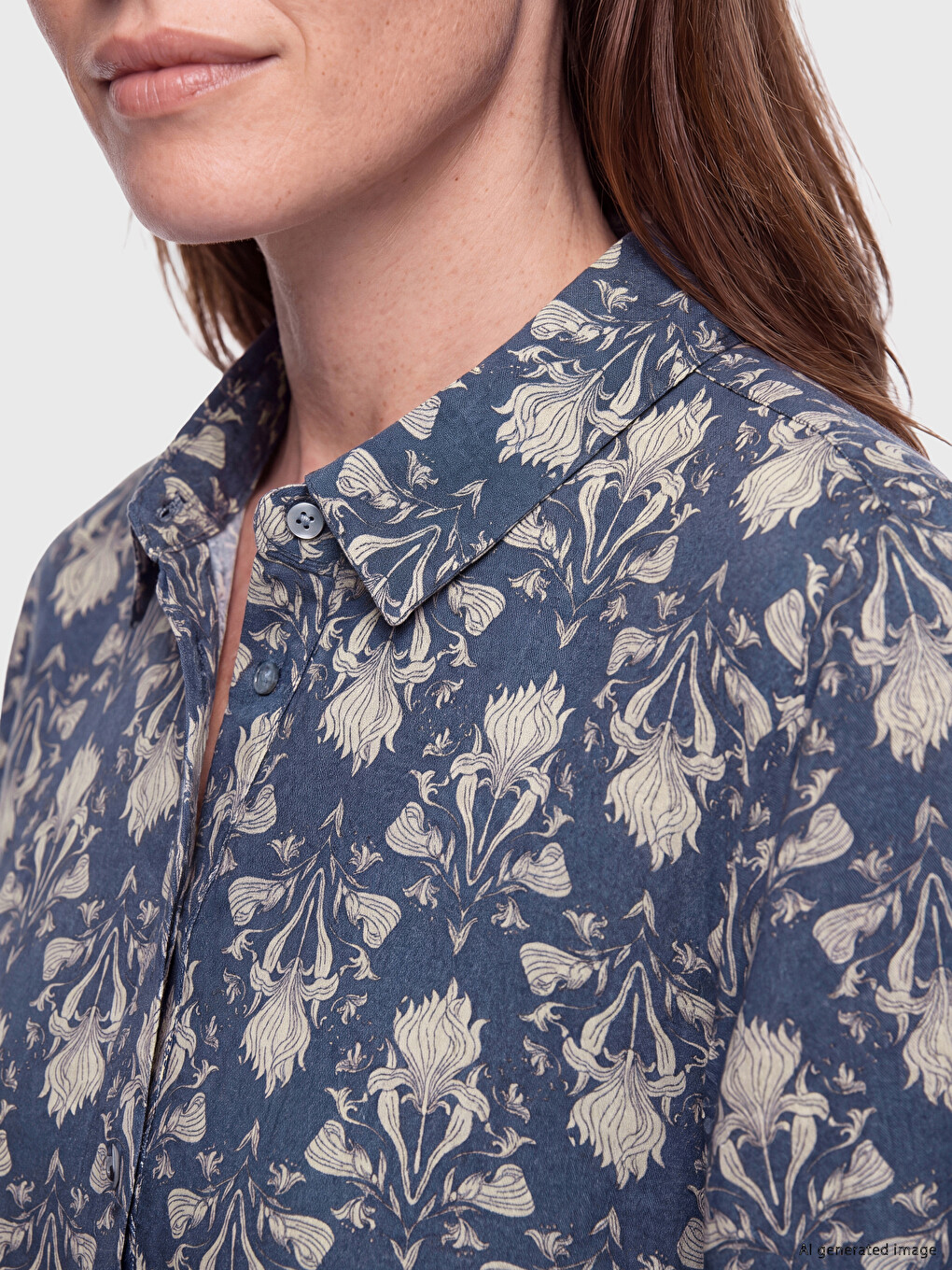 Patterned Women's Shirt Tunic-2